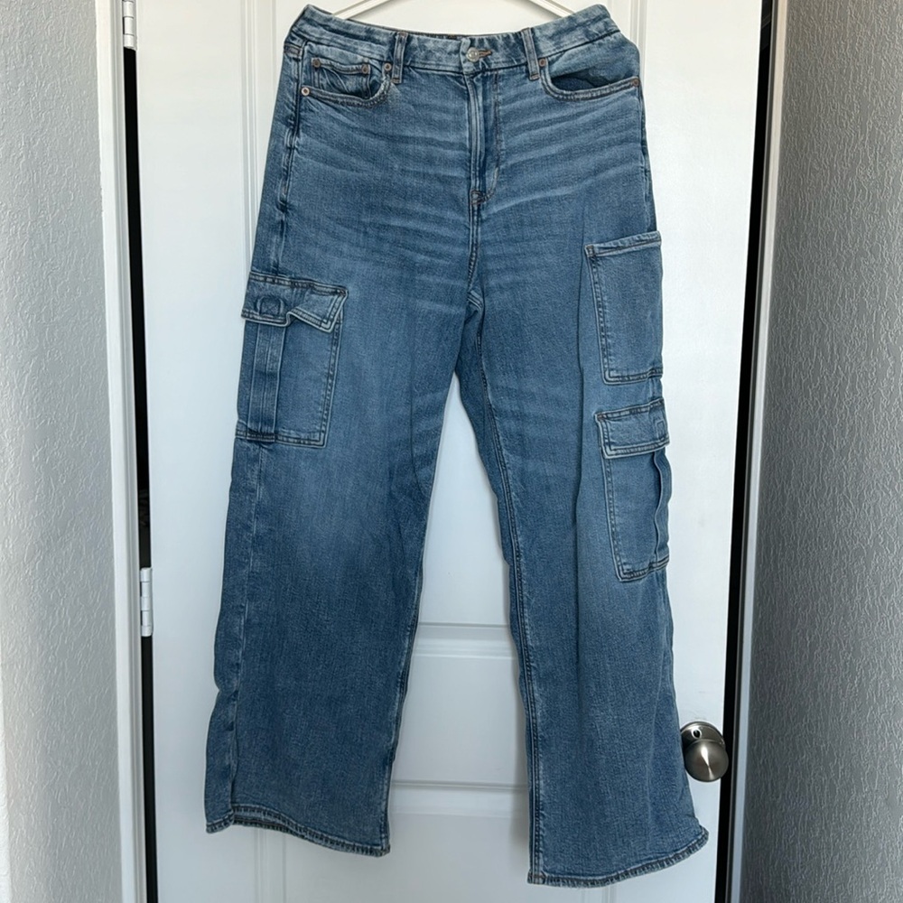 American eagle high waisted baggy wide leg
